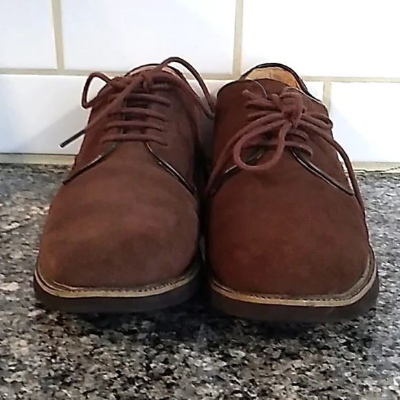 Croft & Barrow Core Technology Brown Leather/Suede Oxford Shoes. Size 11 - Picture 3 of 8